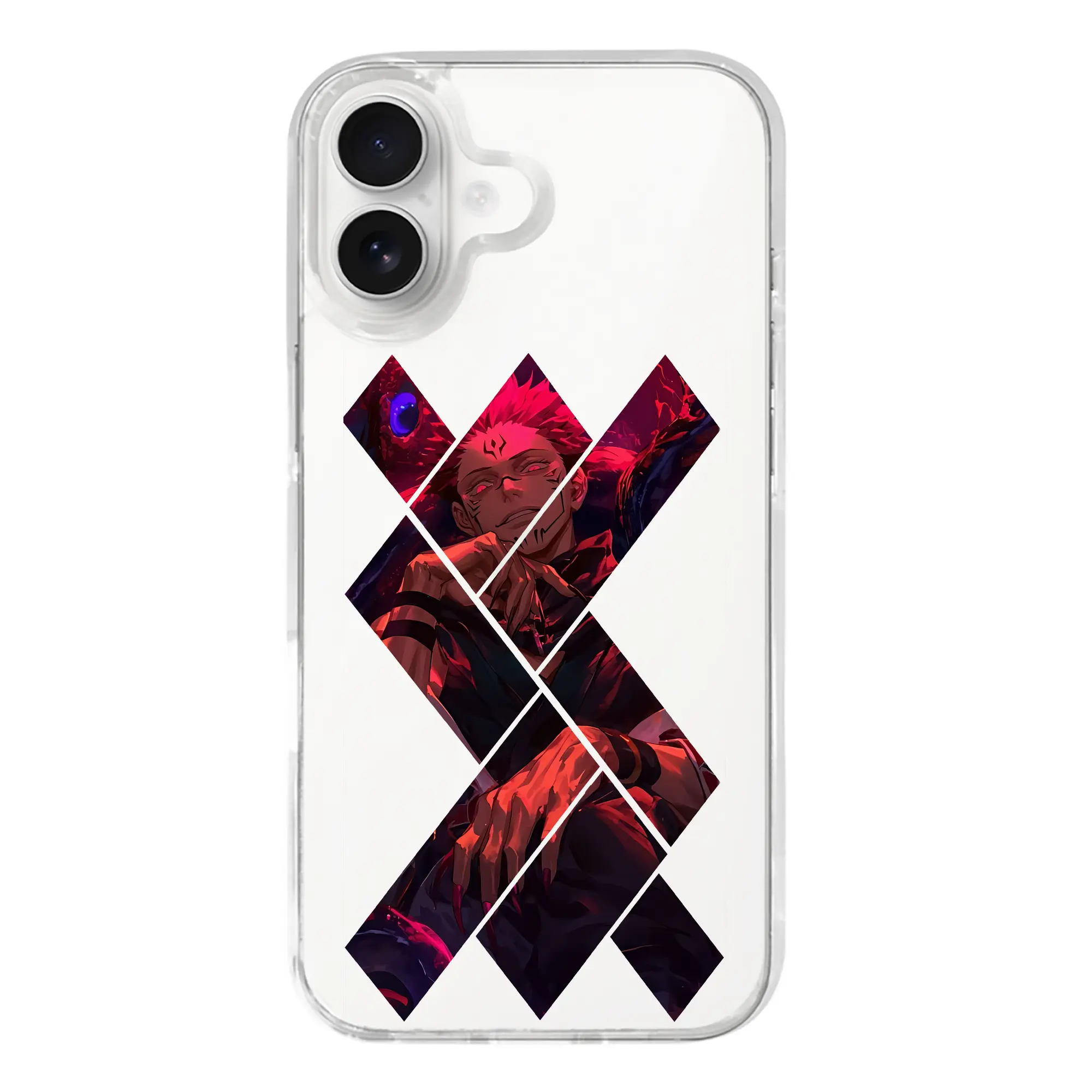 呪術廻戦 グッズ,両面宿儺 - iPhone 17シリーズ 透明スマホケース – 薄型・耐衝撃・精密フィット保護カバー